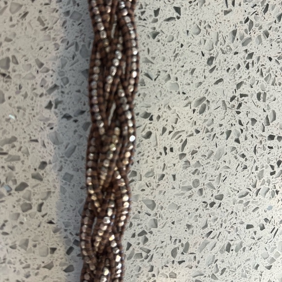 Chan lu Brown leather Silver beads Braided Bracelet - Picture 2 of 7